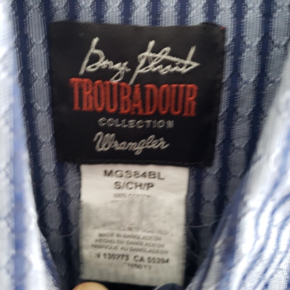 George Strait Troubadour Collection Wrangler Men's Shirt Size S - Picture 2 of 8